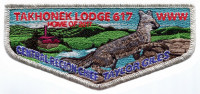 Takhonek Lodge 617- silver metallic  Buckskin Council #617