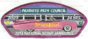 Patch Scan of 2013 National Jamboree- Jersey Girl 2013- #214377