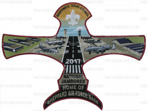 Patch Scan of Northwest Texas Council 2017 National Jamboree Home of Sheppard AFB Center