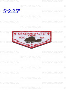 Patch Scan of Kit-Ke-Hak-O-Kut 97 Cha-Pa NOAC 2024 flap