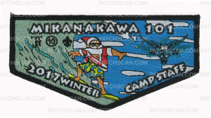 Patch Scan of Mikanakawa 101 2017 Winter Camp Staff Flap - CTC