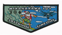 Mikanakawa 101 2017 Winter Camp Staff Flap - CTC Circle Ten Council #571