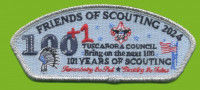 Tuscarora Council Friends of Scouting 2024(Silver Metallic) Tuscarora Council #424