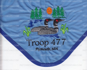 Patch Scan of Troop 447 Neckerchief