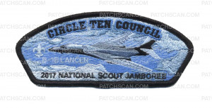 Patch Scan of Circle Ten Council- 2017 National Scout Jamboree- B-1B Lancer 