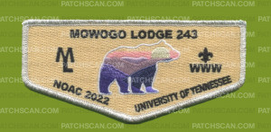 Patch Scan of Mowogo Lodge 243 NOAC 2022 Flap (Peach) 