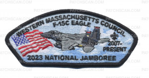 Patch Scan of 2023 NSJ Western Mass F-15C Eagle (Black) 