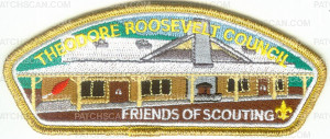 Patch Scan of Theodore Roosevelt Council - Silver Metallic