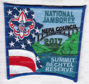 Patch Scan of NEPA National Jamboree 2017 Center Patch 