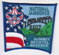 NEPA National Jamboree 2017 Center Patch  Northeastern Pennsylvania Council #501