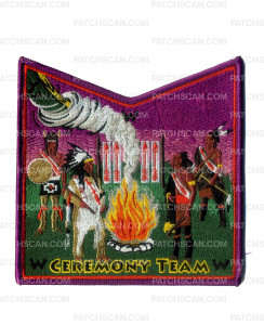 Patch Scan of 803 Ceremony Team Pocket Patch Purple Border