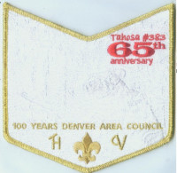 GHOSTED JAMBOREE POCKET FLAP Greater Colorado Council #61 formerly Denver Area Council