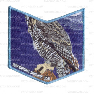Patch Scan of Tatokainyank 356 2017 National Jamboree Pocket Patch Owl