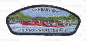 Patch Scan of Camp Barstow - IWC - 50-Mile War Canoe Trek