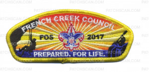 Patch Scan of French Creek Council FOS CSP Yellow Border