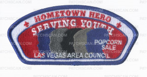 Patch Scan of Hometown Hero Serving Youth Popcorn Sale LVAC CSP