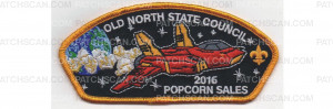 Patch Scan of Popcorn Sales 2016 Space Jet Orange Border