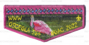 Patch Scan of NOAC 2022 Roseate Spoonbill (Flap) 