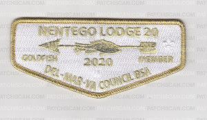 Patch Scan of Nentego Gold FIsh Memeber 2020 Flap