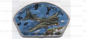 Patch Scan of Jamboree CSP B17 Flying Fortress silver border (PO 87015)
