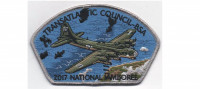 Jamboree CSP B17 Flying Fortress silver border (PO 87015) Transatlantic Council #802