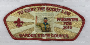 Patch Scan of FOS 2019 Obey The Scout Law - special