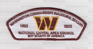 Patch Scan of Washington Commenders Inaugural Season