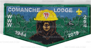 Patch Scan of Comanche Lodge Construction Bear Summer Flap