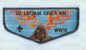 Patch Scan of LO LO'QAM GEELA 491 CRATER LAKE FLAP