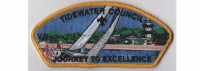 Tidewater JTE yellow gold border Tidewater Council #596