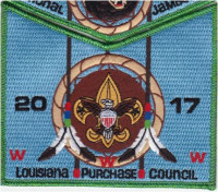 Comanche Lodge 254 2017 National Jamboree Pocket Set Louisiana Purchase Council #213