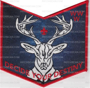 Patch Scan of Tschipey Achtu Lodge NOAC 2018 Pocket red