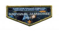 Cascade Pacific Council National Jamboree 2017 OA Flap Dark Sky Gold Metallic Border Cascade Pacific Council #492