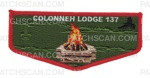 Patch Scan of Colonneh Lodge 137 (Campfire)Red Border