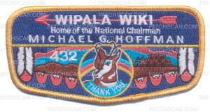 Patch Scan of Wipala Wiki 432 Michael G. Hoffman Thank You Flap