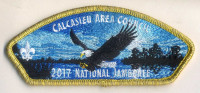 2017 National Jamboree - Calcasieu Area Council - Eagles - Gold Border  Calcasieu Area Council #209