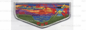 Patch Scan of Lodge Flap Metallic Silver border (PO 87405)