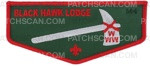 Patch Scan of Black Hawk Lodge Flap (Green Retro) 