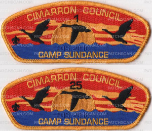 Patch Scan of 2016 CAMP SUNDANCE NUMBERED CSP