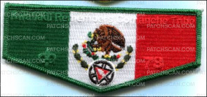 Patch Scan of Kwahadi Rememers with Mexico Flag OA Flap 