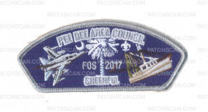 Patch Scan of Pee Dee Area Council 2017 FSP Cheerful CSP Silver Border