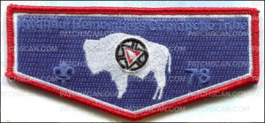 Patch Scan of Kwahadi Rememebers with Wyoming Flag OA Flap