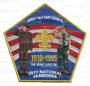 Patch Scan of GSLC 2017 National Jamboree 1985 Center Patch