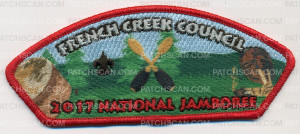 Patch Scan of French Creek Council- 2017 National Jamboree - Drum and Shakers (Red Border) 