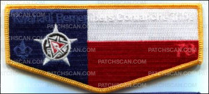 Patch Scan of Kwahadi Remembers Comanche Tribe TX flag