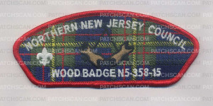 Patch Scan of Wood Badge N5-358-15 (Northern New Jersey) 2 Beads