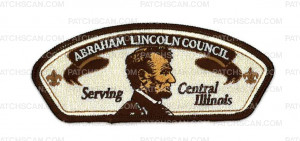 Patch Scan of SERVING CENTRAL ILLINOIS LINCOLN WITH BEARD