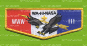 Patch Scan of Wa-Hi-Nasa 111 flap gold border