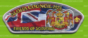 Patch Scan of Aloha Council 2024 FOS White Border