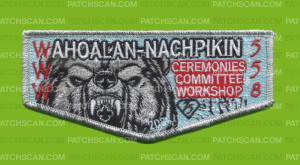 Patch Scan of AHOALAN-NACHPIKIN Ceremonies Workshop Flap Winter 2024